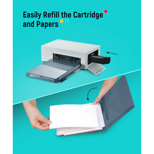 Liene SD21B#US1 80 sheets Photo paper & Ink Cartridge Refill Amber White