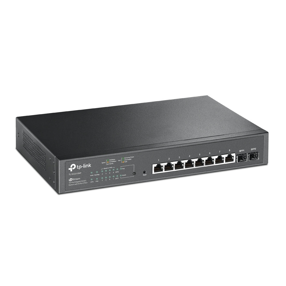 TP-Link SG2210MP JetStream 10-Port Gigabit Smart Switch with 8-Port PoE+