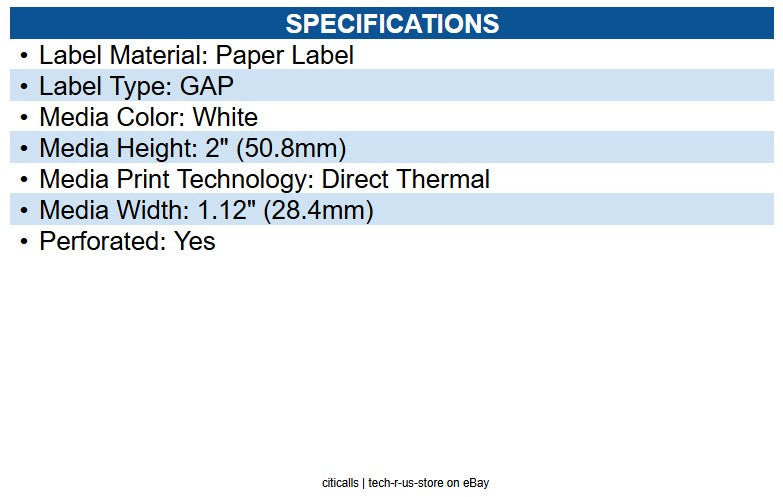 Seiko Instruments SLP-MRL SLP Multipurpose Labels 1-1/8"x 2", 2 rolls, 220 ea