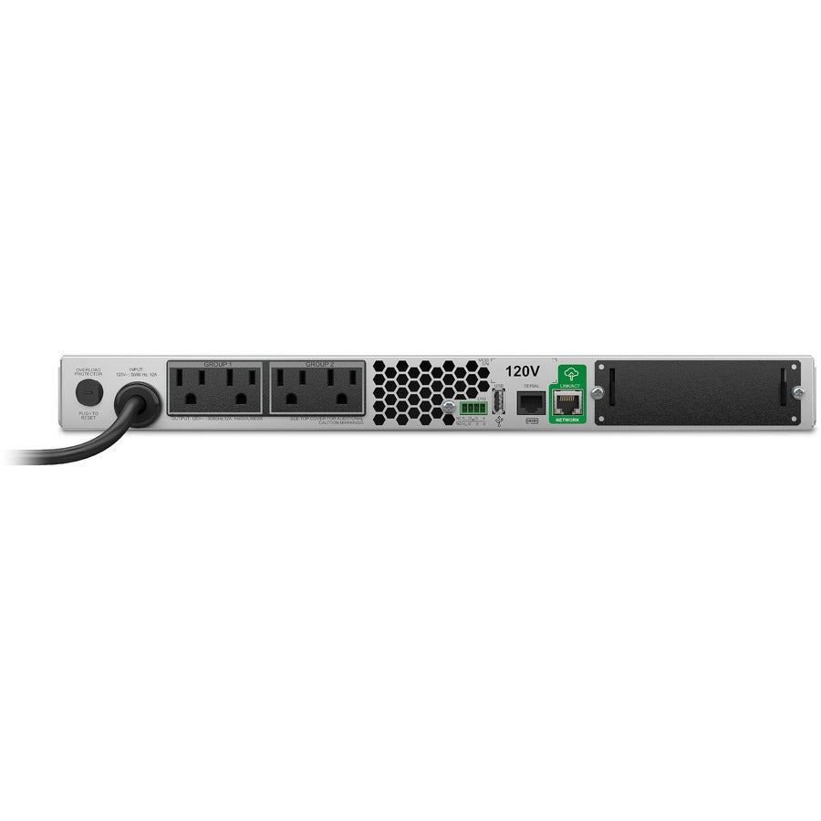 APC SMT1500RM1UC Smart-UPS, Line Interactive, 1500VA, Rackmount 1U, 120V