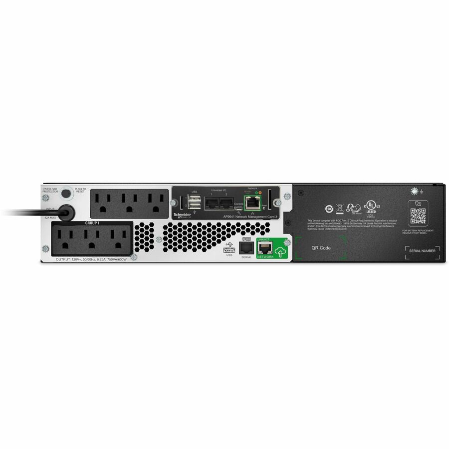 APC SMTL750RM2UCNC Smart-UPS, Line Interactive, 750VA, Lithium-ion, Rack/Tower