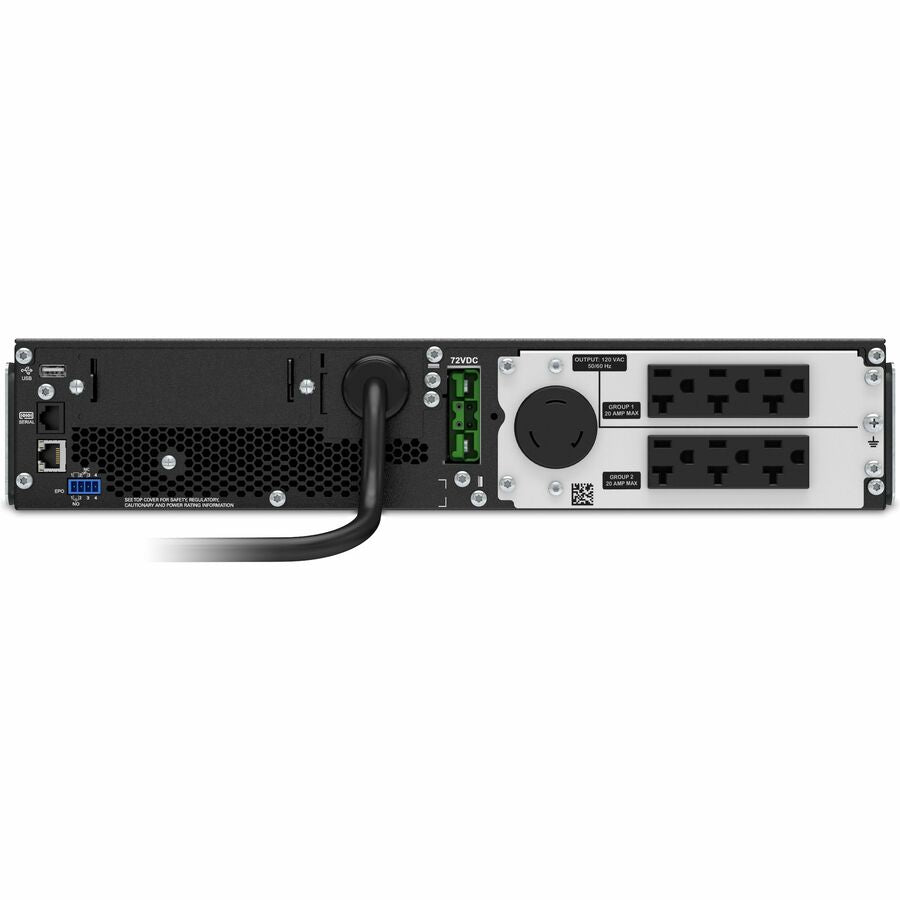 APC SRT2200RMXLA Smart-UPS On-Line, 2200VA, Rackmount 2U, 120V - Black