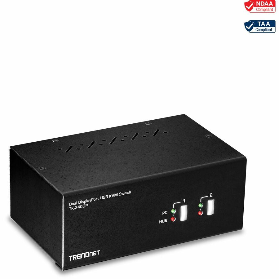 TRENDnet TK-240DP 2-Port Dual Monitor DisplayPort KVM Switch