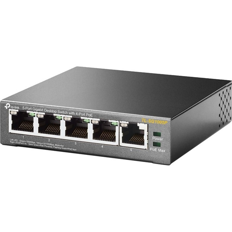 TP-Link TL-SG1005P - 5-Port Gigabit PoE Ethernet Switch - Plug & Play