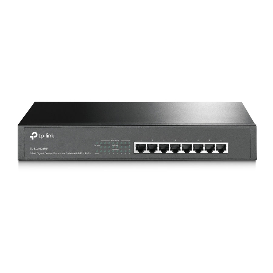 TP-Link TL-SG1008MP - 8-Port Gigabit PoE Switch - Rackmount - Plug & Play