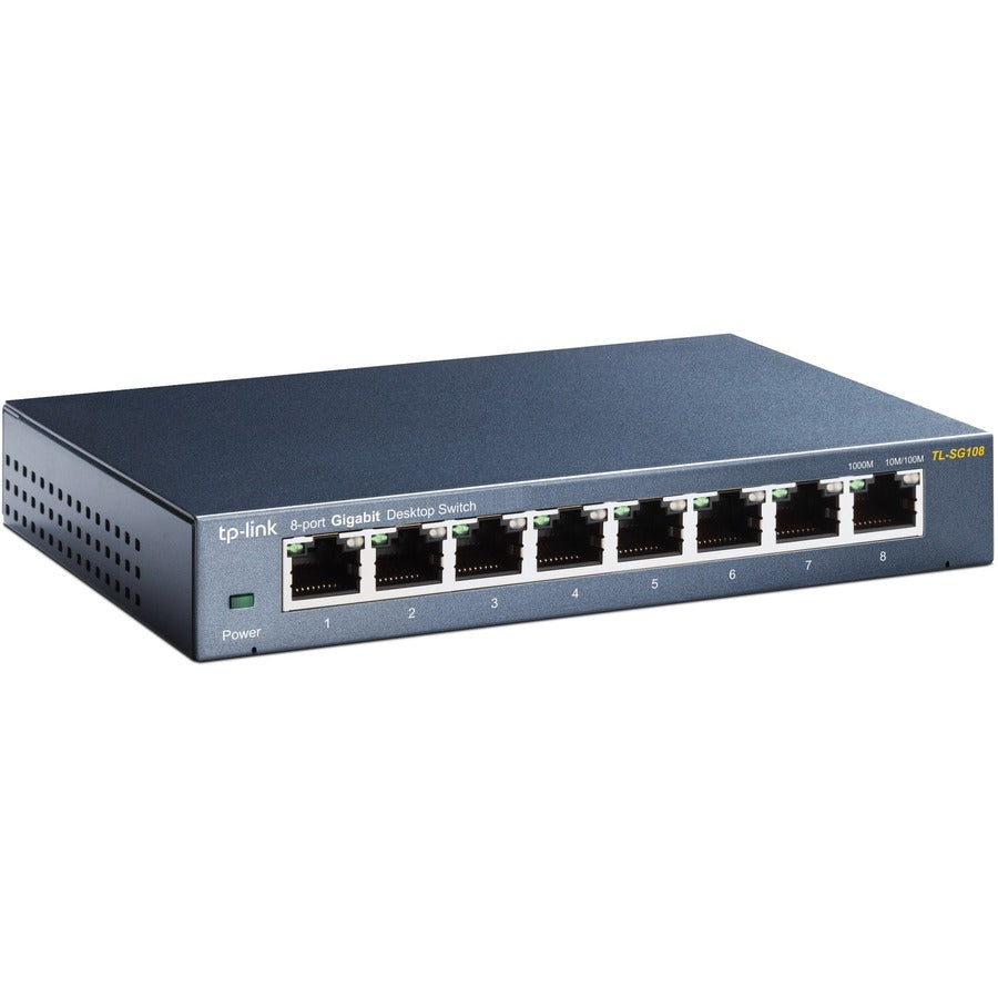 TP-Link TL-SG108 8-Port 10 100 1000Mbps RJ45 Desktop Switch Retail