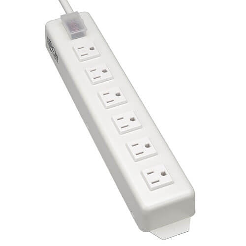 Eaton TLM615NCRA Power Strip with Right-Angle Outlets and Transparent Switch