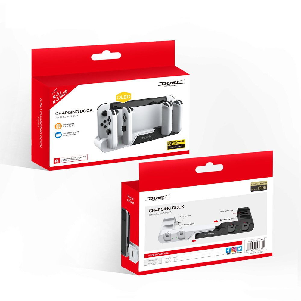 DOBE TNS-0122D Switch Controller Charging Dock Station Compatible with Nintendo