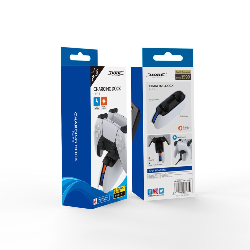 DOBE TP5-05103 PS5 Charging Station, Controller Charger for Playstation 5