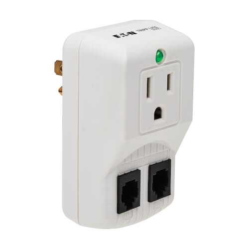 Eaton TRAVELCUBE Protect It! 1-Outlet Portable Surge Protector, Direct Plug-In