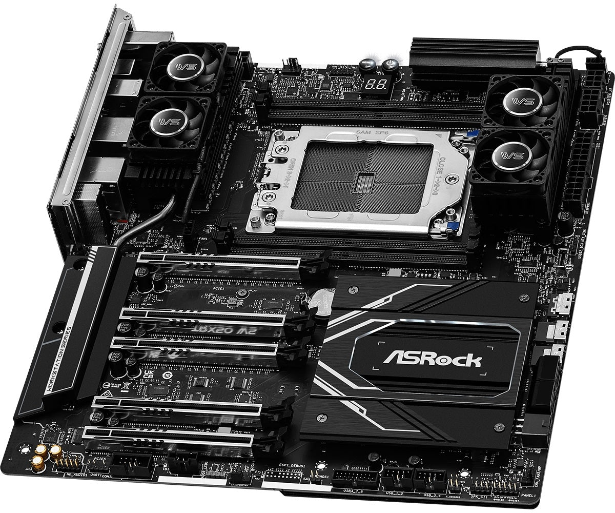 ASRocK TRX50 WS Motherboard - AMD TRX50 Socket sTR5 Max1TB DDR5 PCIe EATX Retail