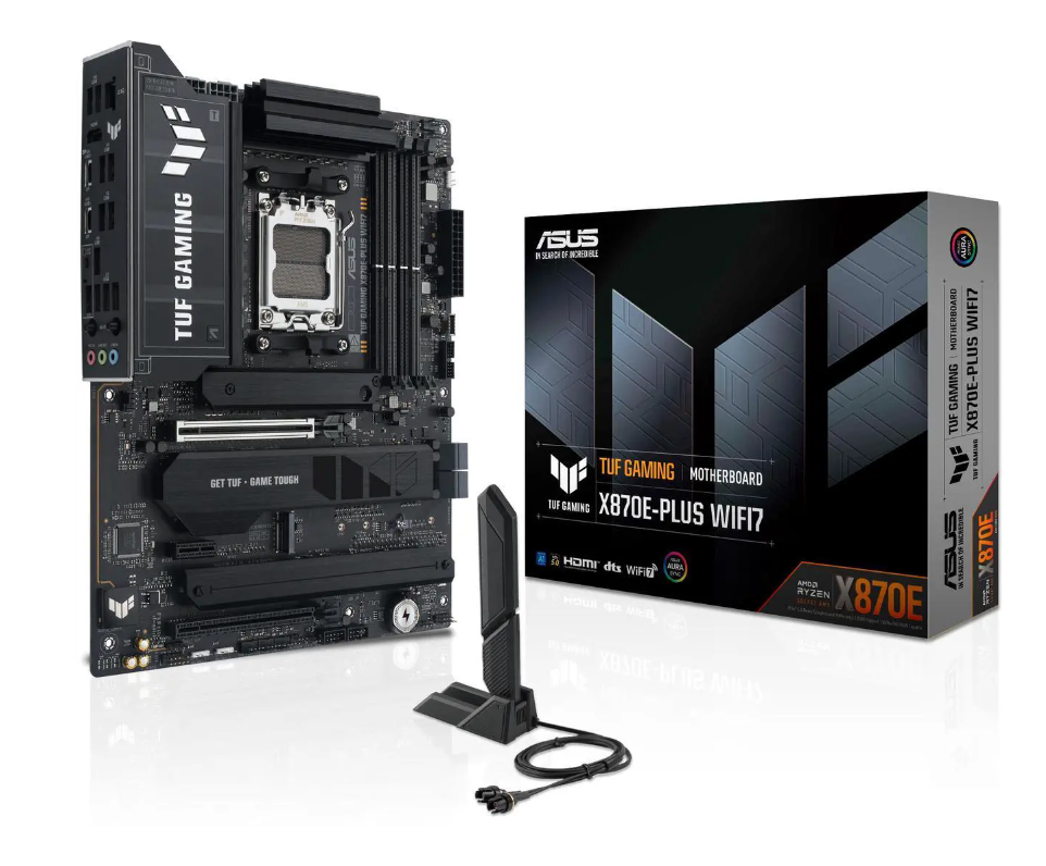 ASUS TUF GAM X870E-PLUS WIFI7 Motherboard - AMD X870E AM5 max.256GB DDR5 ATX