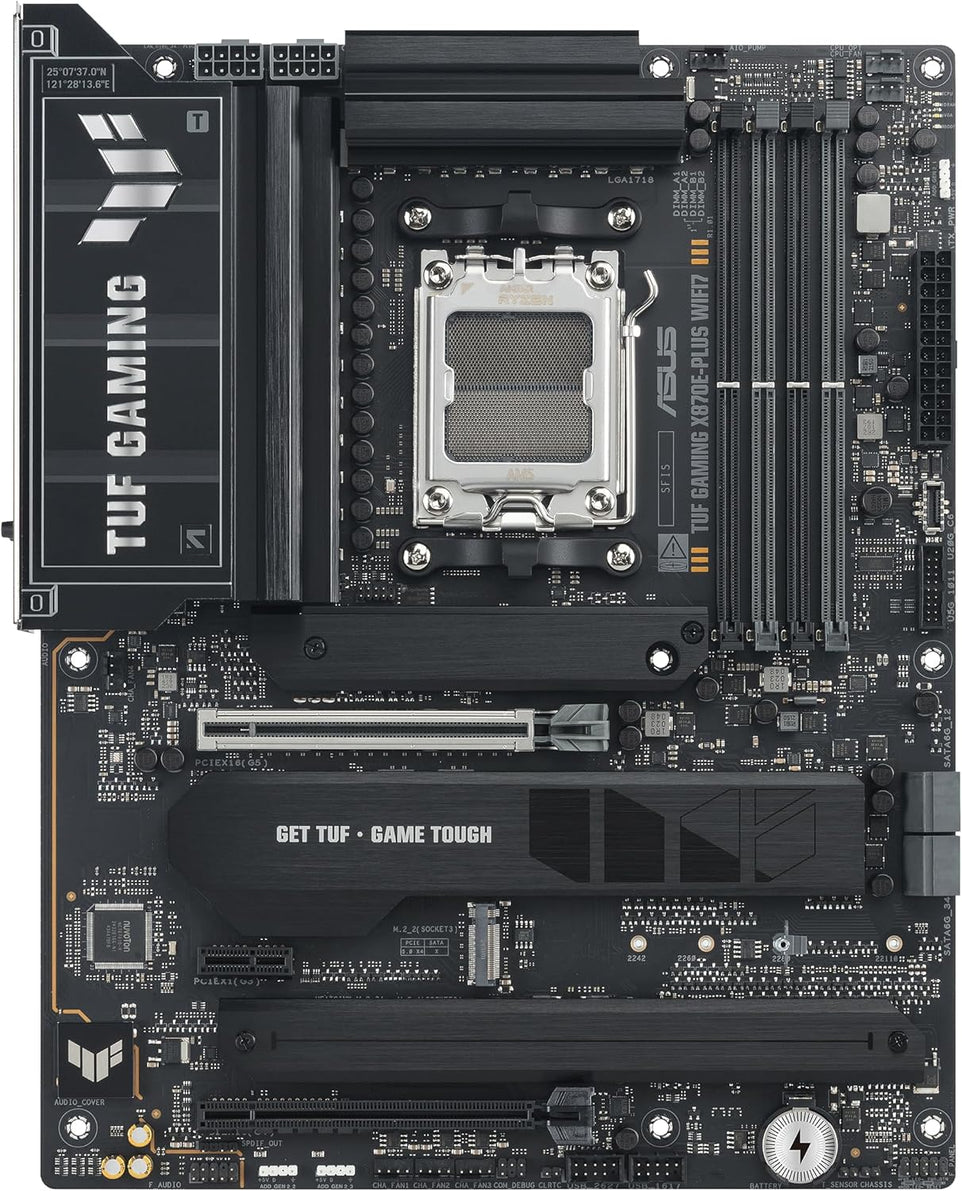 ASUS TUF GAM X870E-PLUS WIFI7 Motherboard - AMD X870E AM5 max.256GB DDR5 ATX