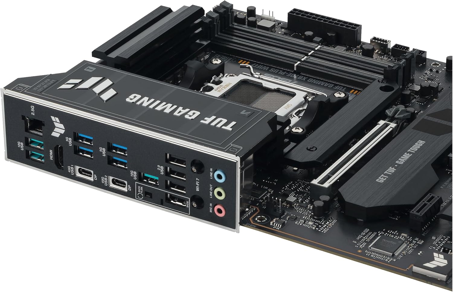 ASUS TUF GAM X870E-PLUS WIFI7 Motherboard - AMD X870E AM5 max.256GB DDR5 ATX