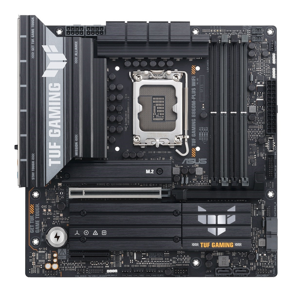ASUS TUF GAMING B860M-PLUS WIFI Motherboard - B860 LGA1851 Max.192GB DDR5 mATX