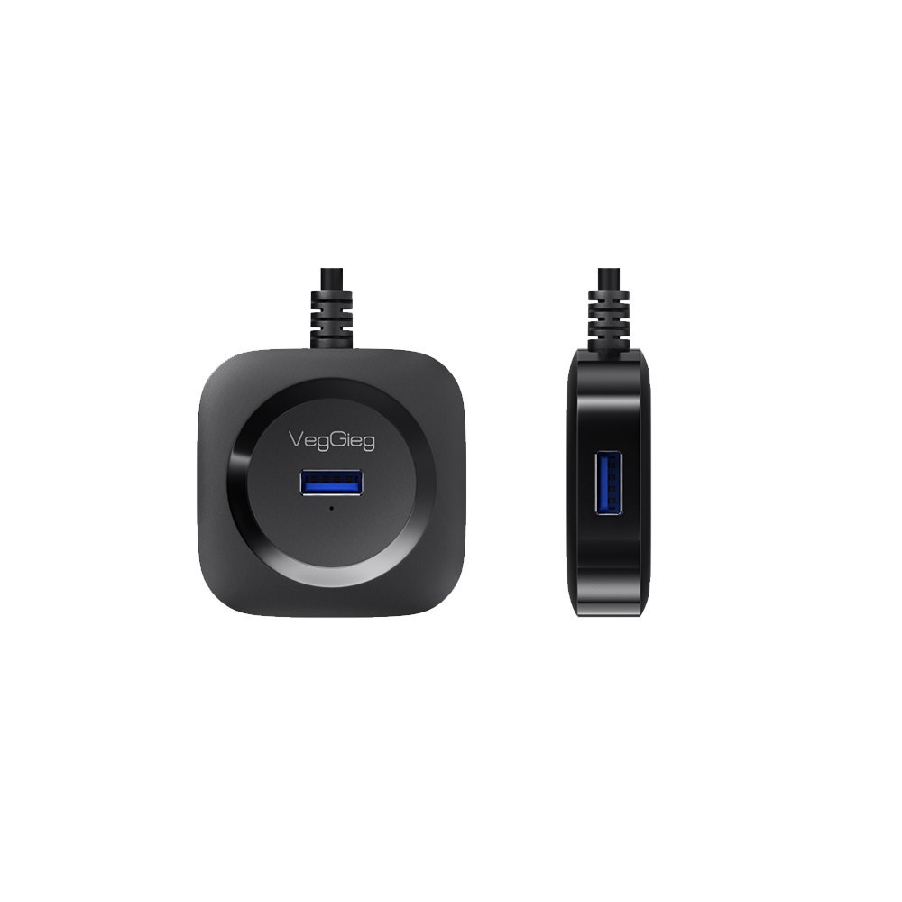VegGieg V-U342 3.3FT/1M USB 3.0 Hub for Laptop, Multi Port Expander, Fast Data T