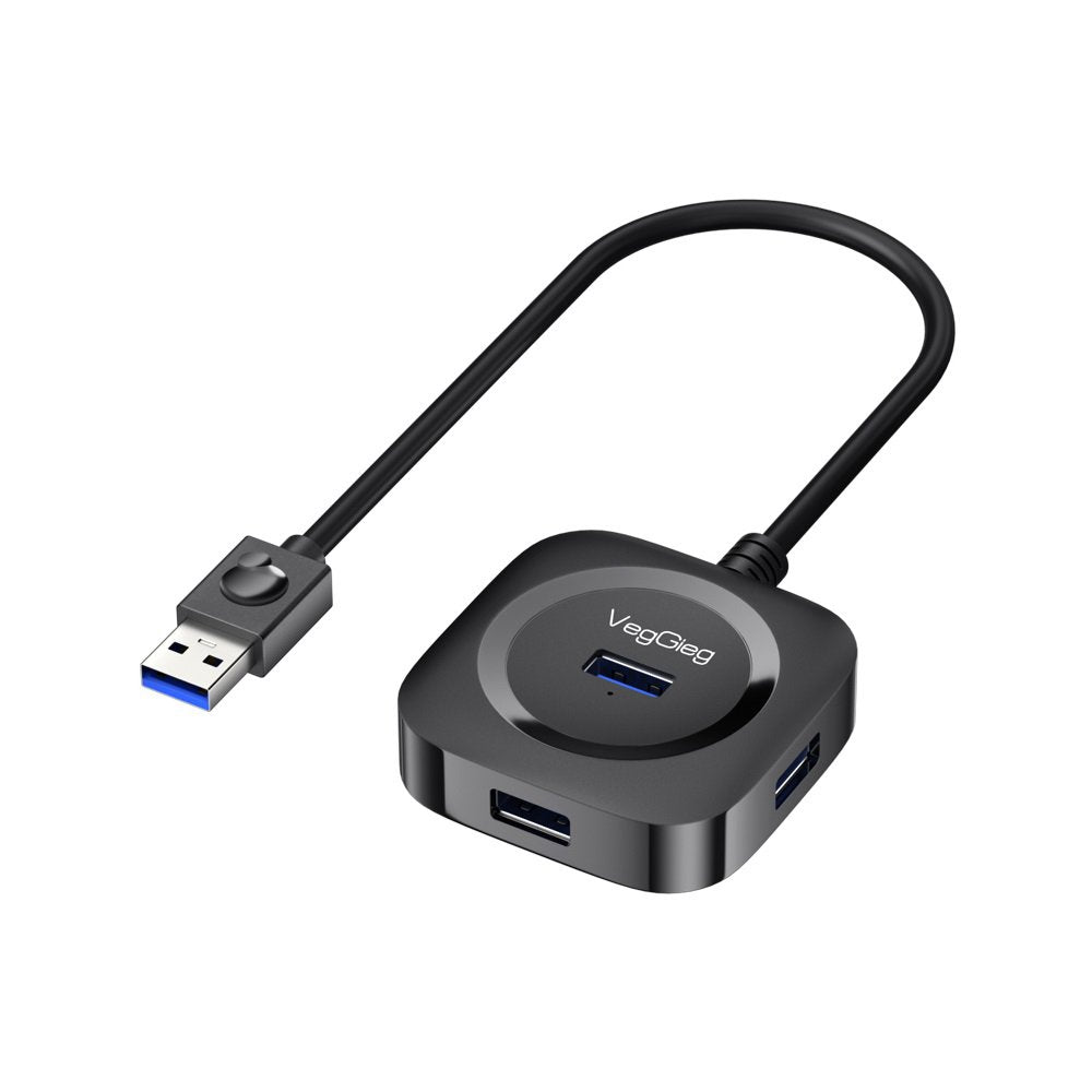 VegGieg V-U342 3.3FT/1M USB 3.0 Hub for Laptop, Multi Port Expander, Fast Data T