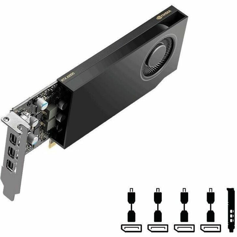 PNY VCNRTXA1000ATX-PB Video Card - NVIDIA RTX A1000 8GB GDDR6 Retail