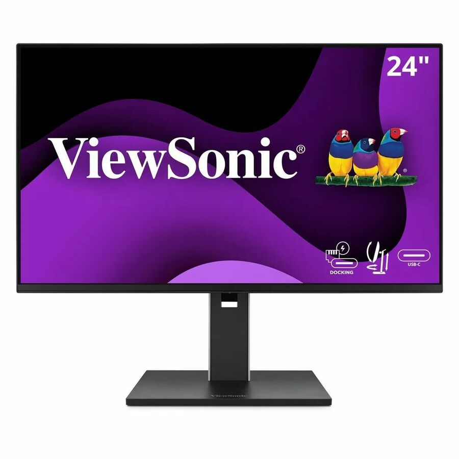 ViewSonic VG2458 24 Inch 1080p IPS Docking Monitor with Advanced Ergonomics
