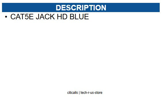 Wavenet WAV-HD-5EKSJBL-S CAT5E JACK HD BLUE