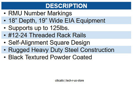 Wavenet WAV-WMR-8U WALL MOUNT FIXED RACK 8U
