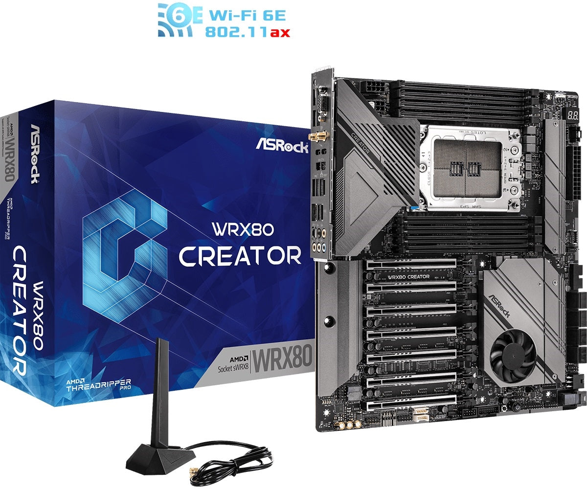 ASRock WRX80 Creator R2.0 Motherboard - AMD WRX80 Socket sWRX8 Max2048GB DDR4