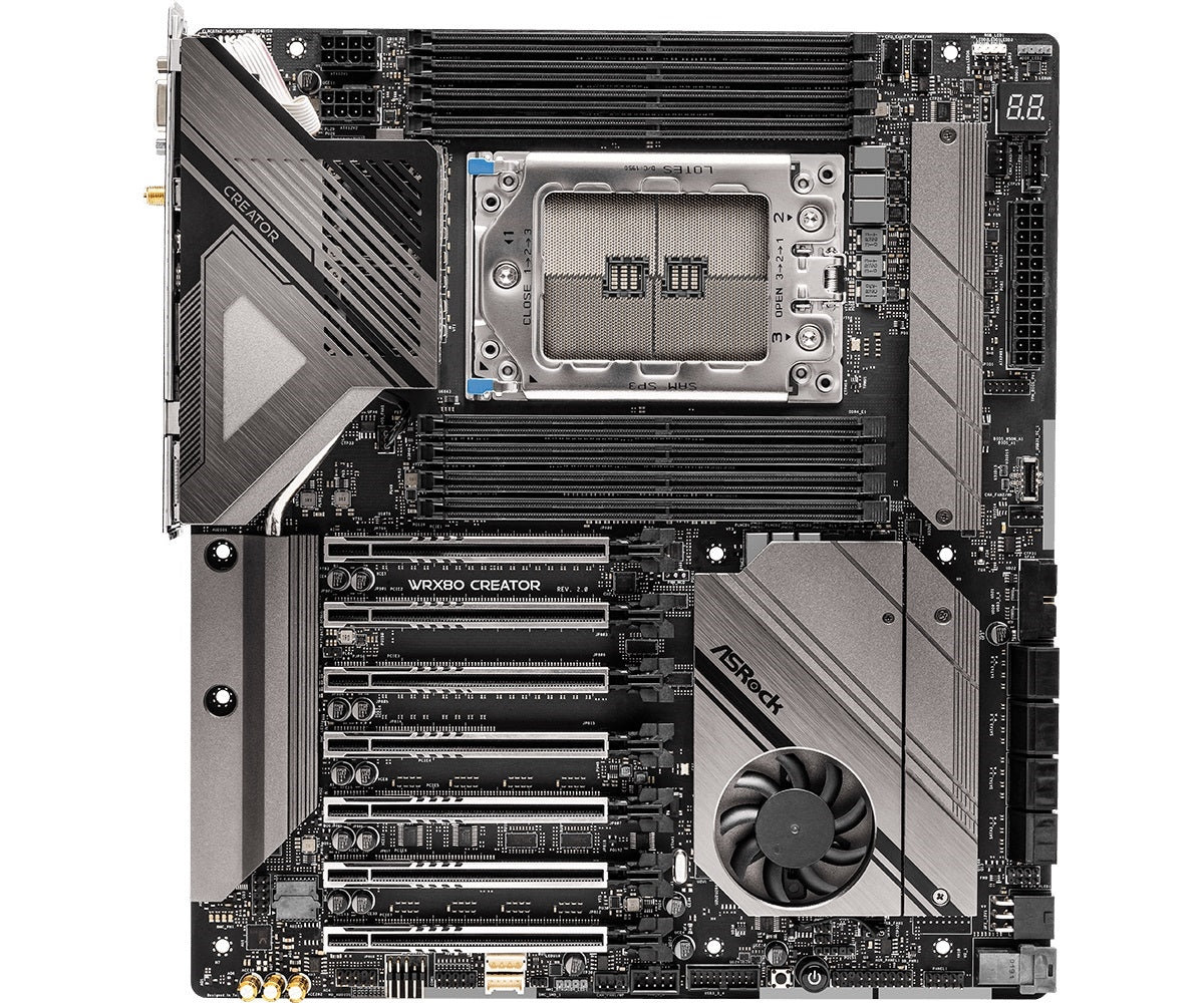 ASRock WRX80 Creator R2.0 Motherboard - AMD WRX80 Socket sWRX8 Max2048GB DDR4