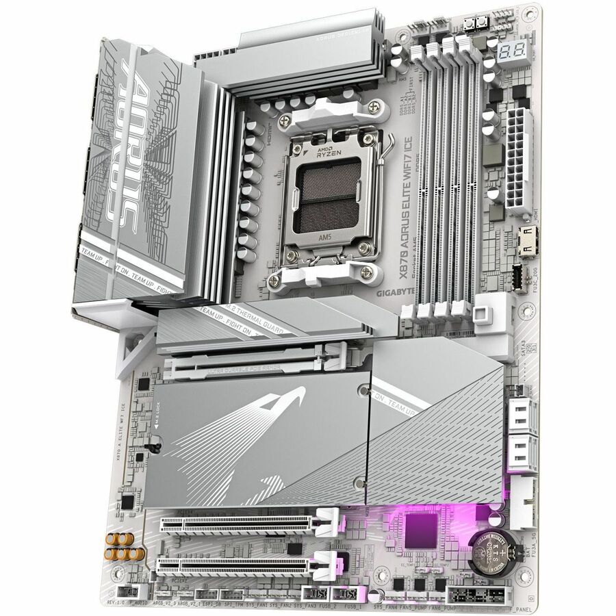 Gigabyte X870 A ELITE WF7 ICE Motherboard -AMD X870 AM5 Max256GB DDR5 ATX Retail