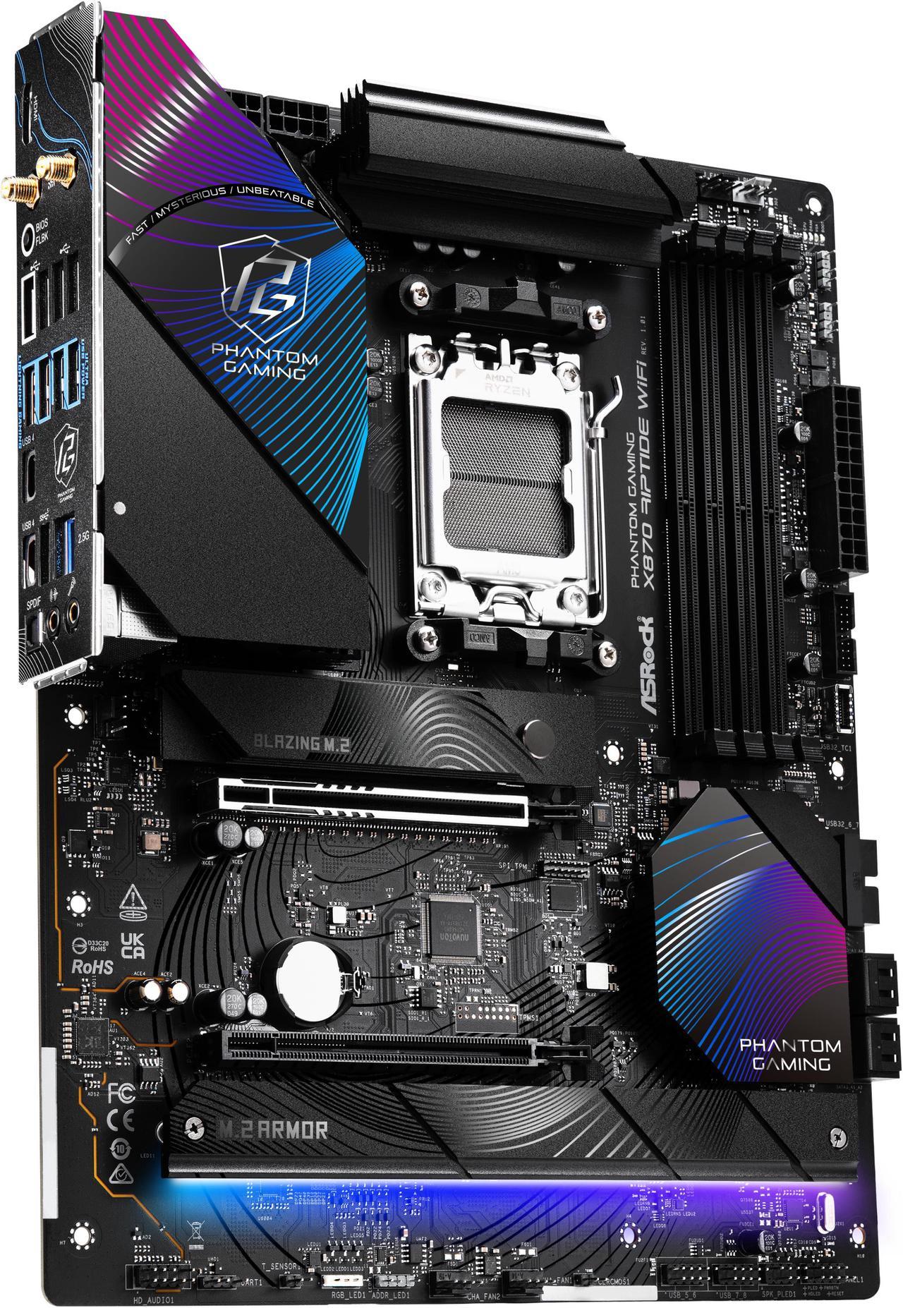 ASRock X870 Riptide WIFI Motherboard - X870 AM5 256GB DDR5 ATX Retail