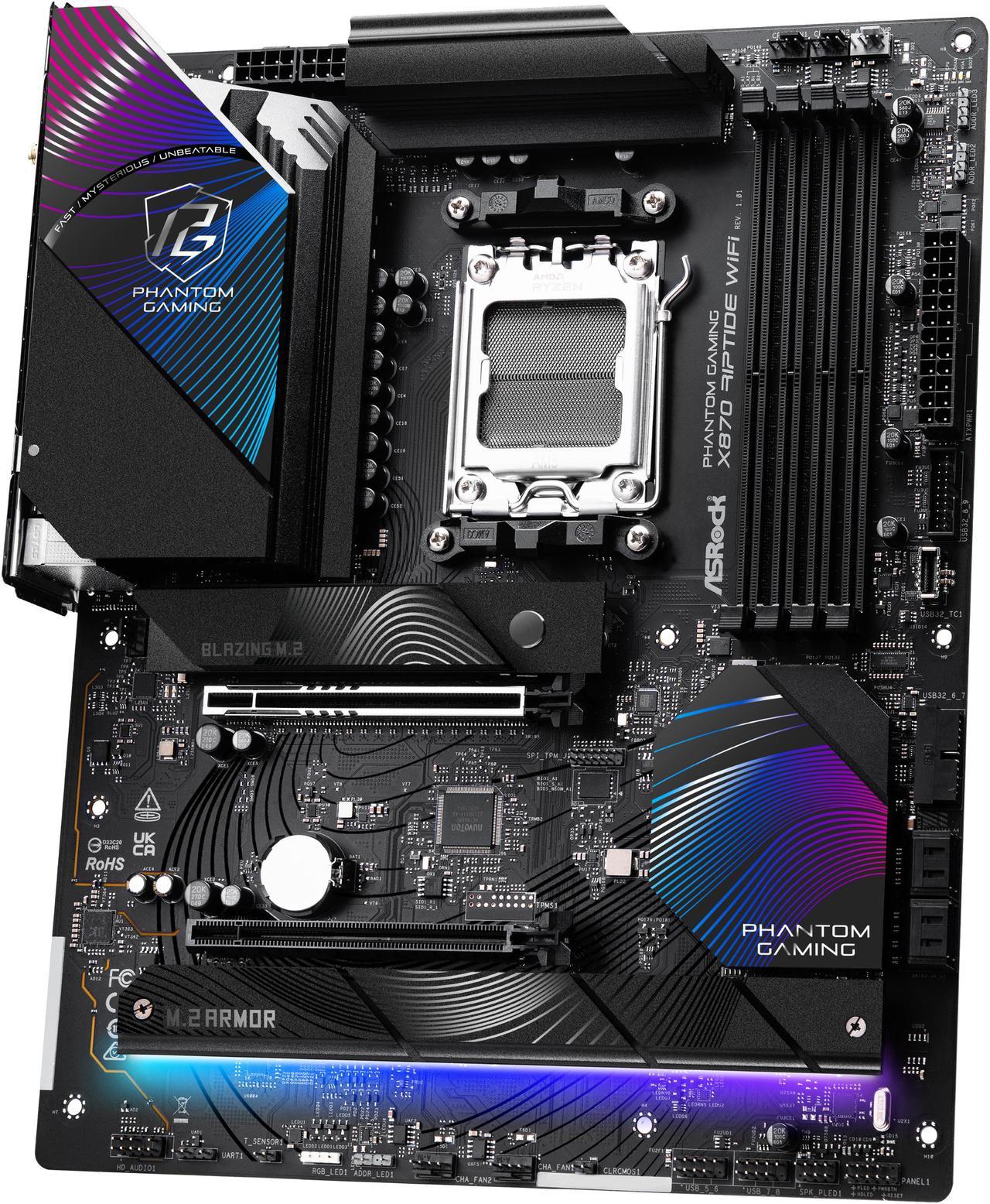 ASRock X870 Riptide WIFI Motherboard - X870 AM5 256GB DDR5 ATX Retail