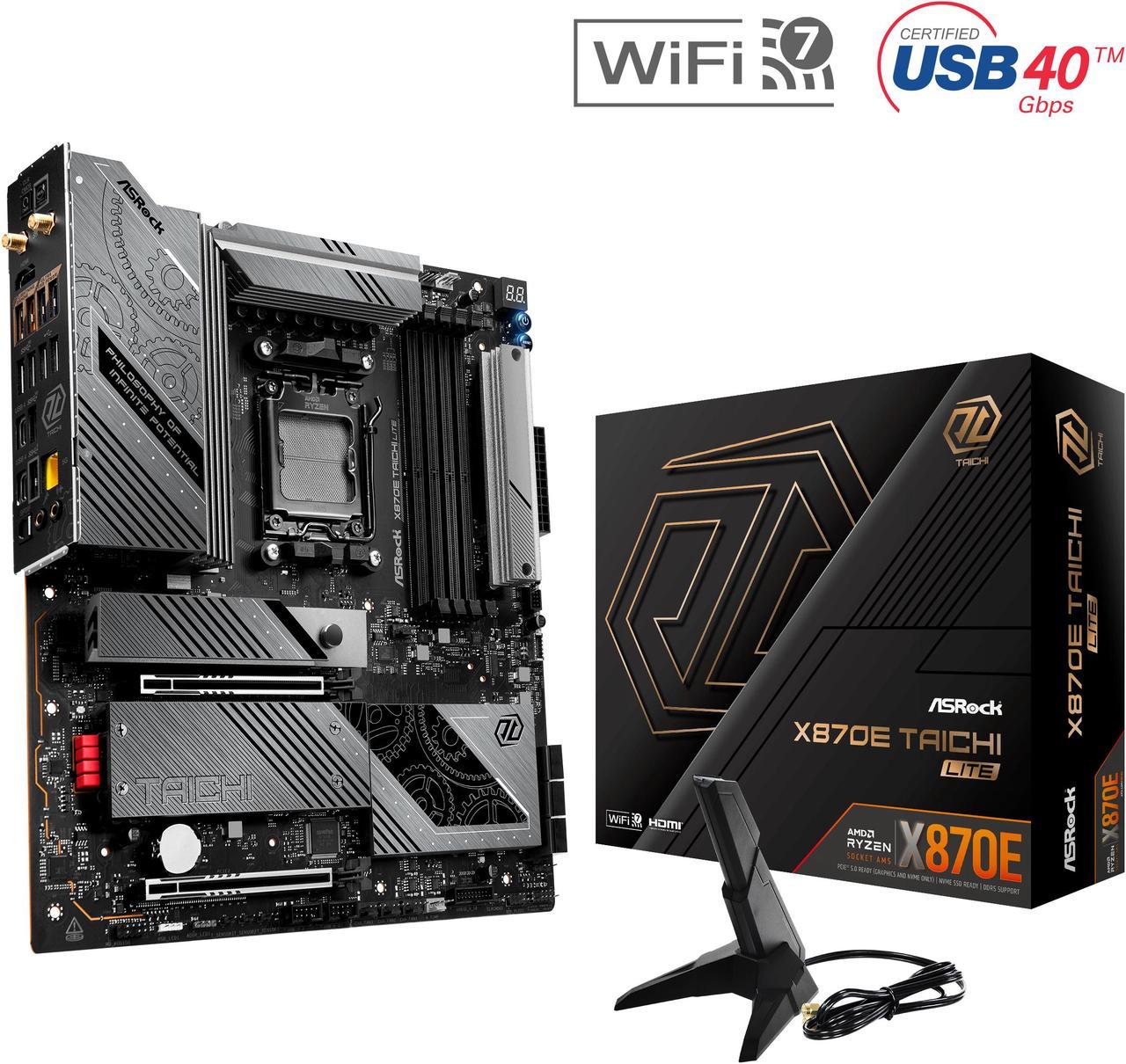 ASRock X870E Taichi Lite Motherboard - AM5 Max.256GB DDR5 EATX Retail