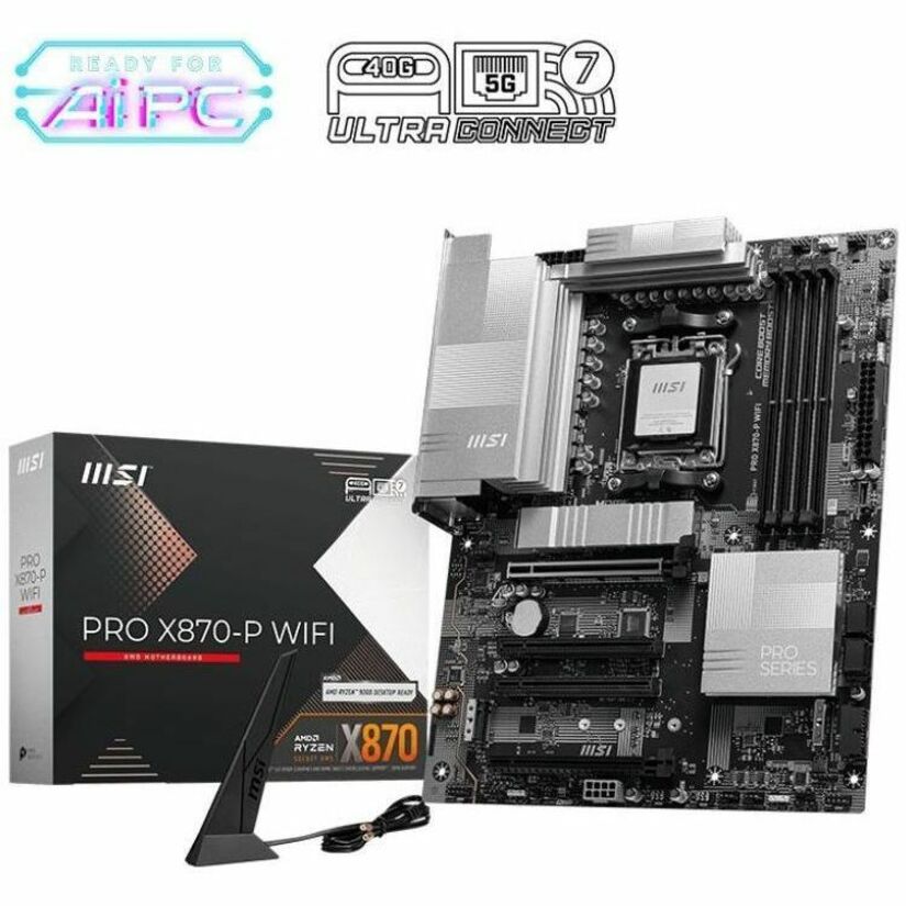MSI X870PWIFI Motherboard - PRO X870-P WIFI AM5 Max256GB DDR5 ATX Retail
