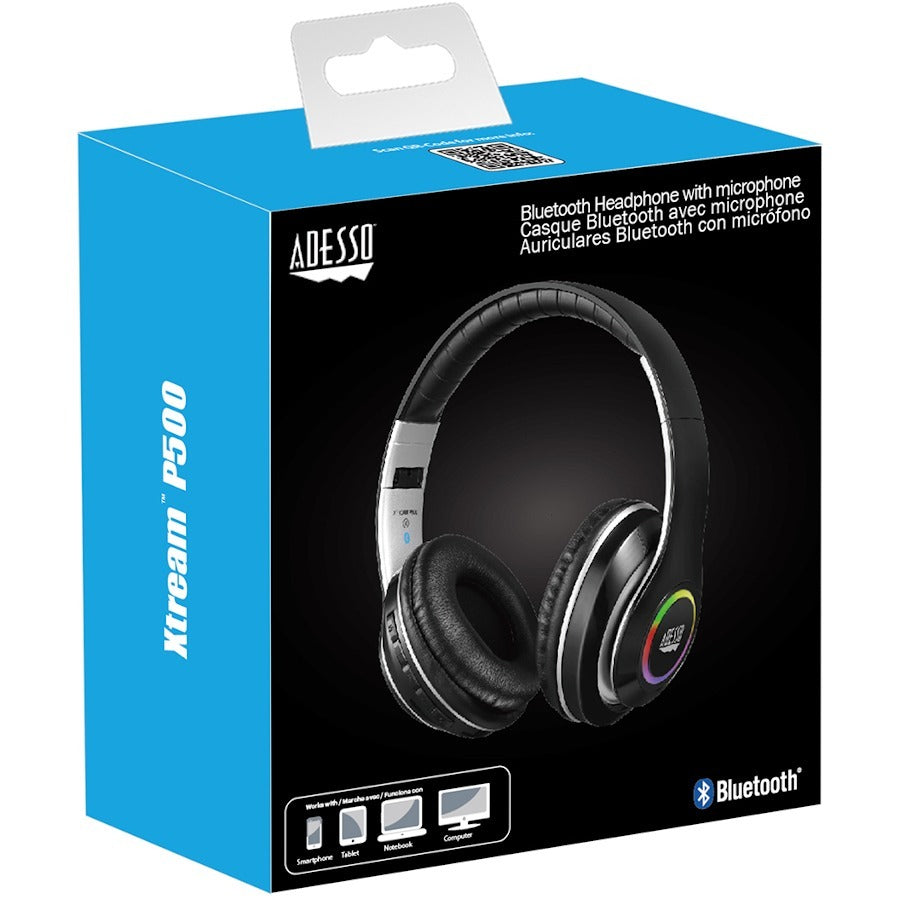 Adesso XtreamP500 - Bluetooth stereo headphone with built in microphone