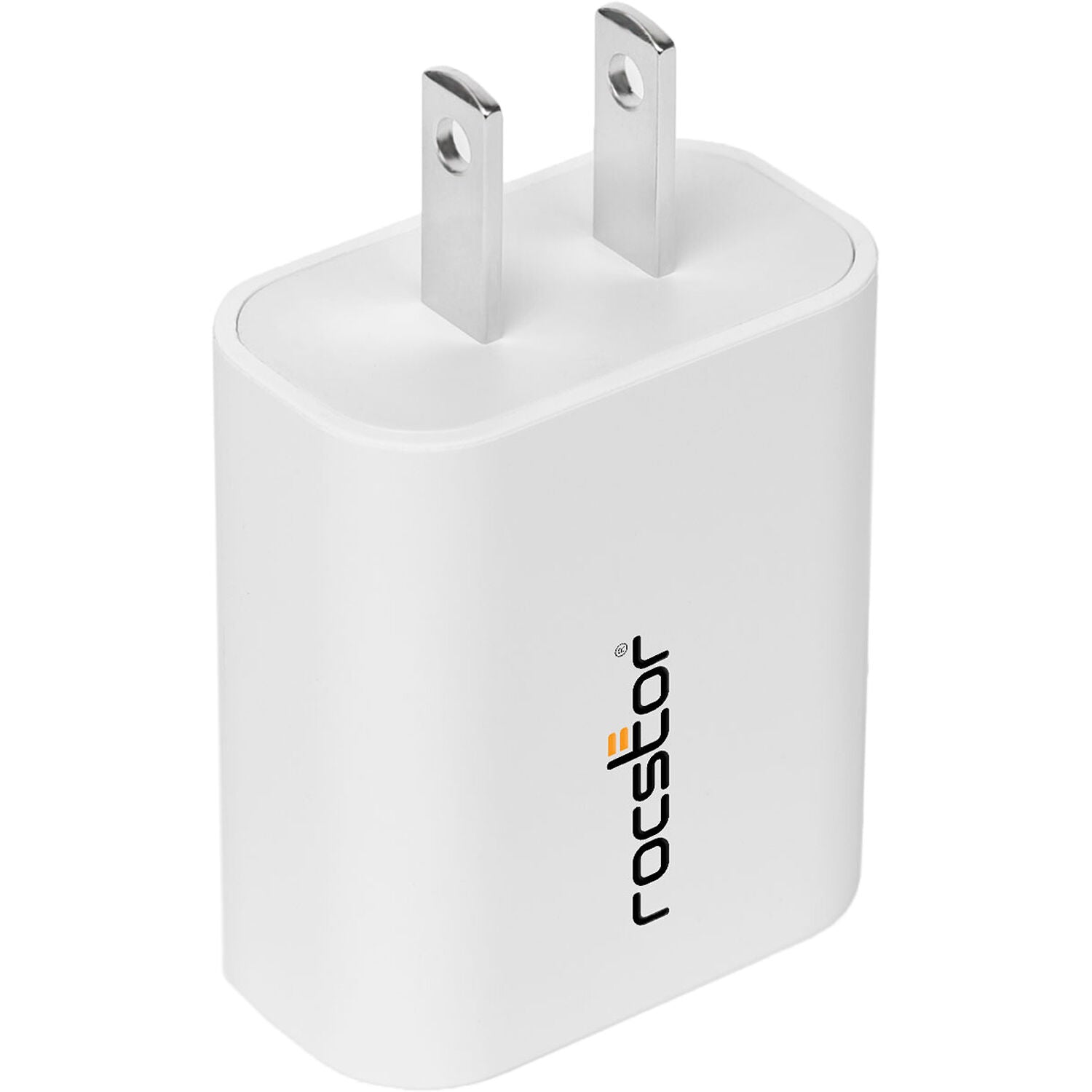 Rocstor Y10A256-W1 20W Smart USB-C Power Adapter f iPhone8 or later White