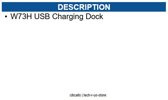Yealink YEA-CCD-W73H 230202100002 W73H Charging Dock