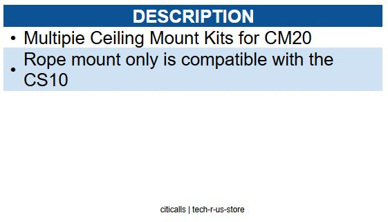 Yealink YEA-CM-MOUNTKIT 3311091 Ceiling Mount Kits for CM20