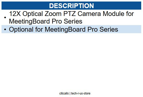 Yealink YEA-MB-12X-PRO 1303128 12X Extended PTZ Camera Module