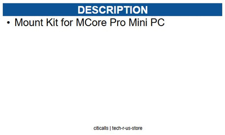 Yealink YEA-MCORE-WALLMOUNT-01 3311068 Mount Kit for MCore Pro Mini PC