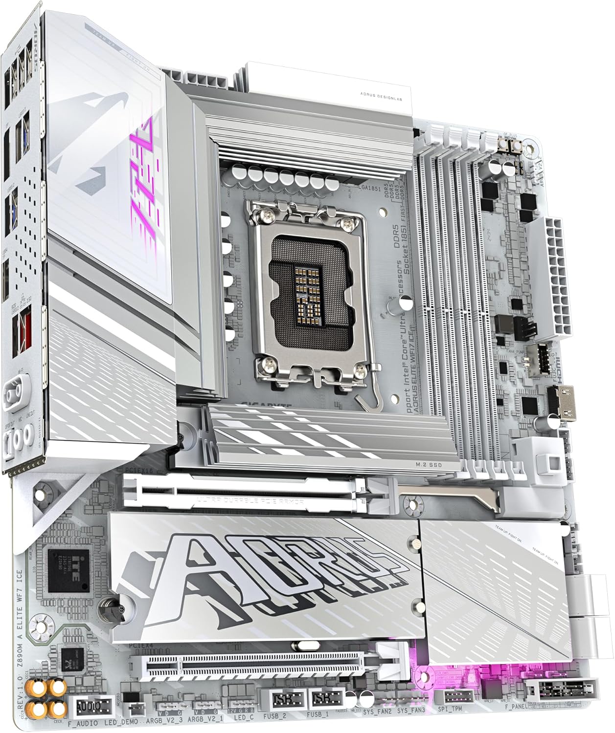 Gigabyte Z890M A ELITE WF7 ICE Z890M AORUS Elite WIFI7 ICE Motherboard - LGA1851