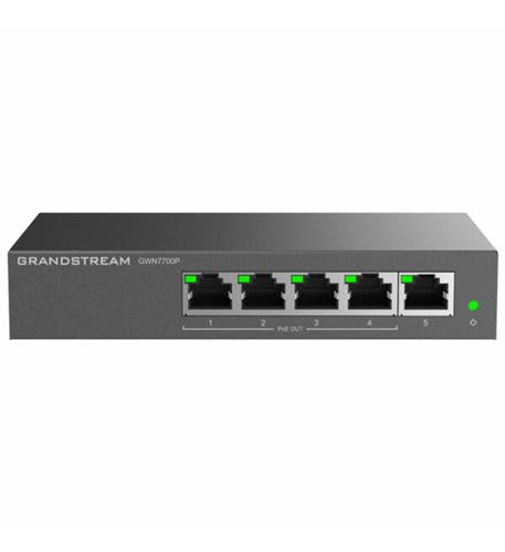 Grandstream GS-GWN7700P 5 Ports Unmanaged Gigabit Switch w 4 PoE Ports
