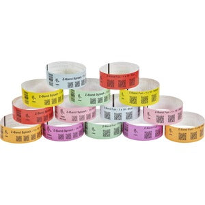 Zebra 10012712-1 Wristband Polypropylene 1 x 10in Direct Thermal Zebra Z-Band