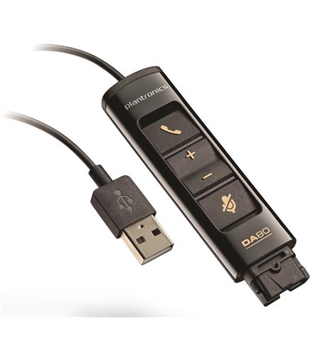Plantronics 201852-02 DA80 USB Audio Processor Backwards Compatibility for QD