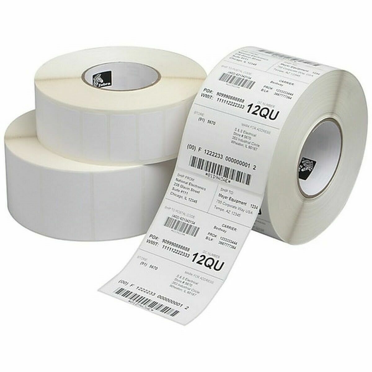 Zebra 10011044 Z-Select Direct Thermal Print Receipt WhitePaper 3"x55ft 36/Box