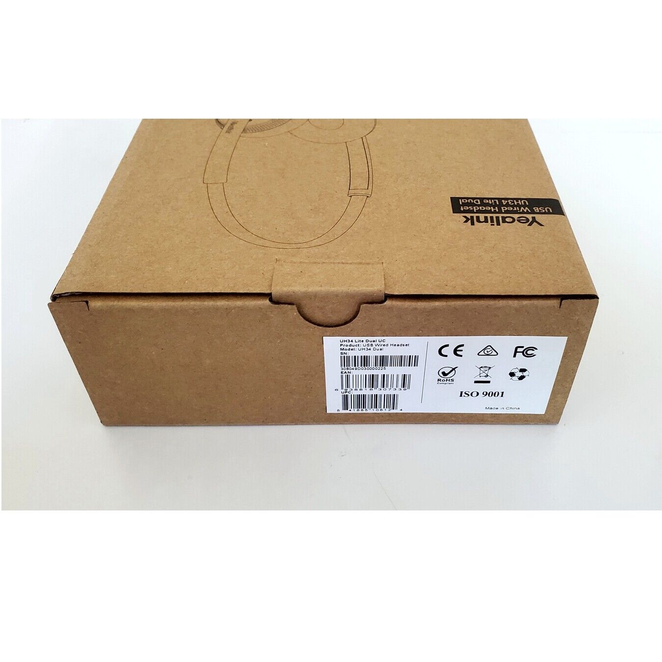 Yealink YEA-UH34-LITE-DUAL-UC USB Headset to Windows PC T40 T50 Series IP Phones