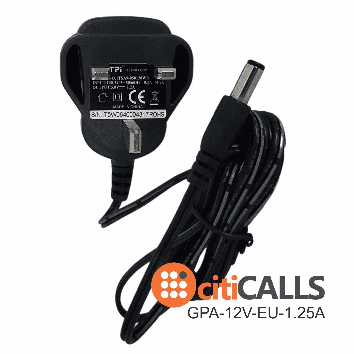 CHN Power Adapter 5V 1.2A UK PLUG 100-240V for Grandstream Yealink Fanvil