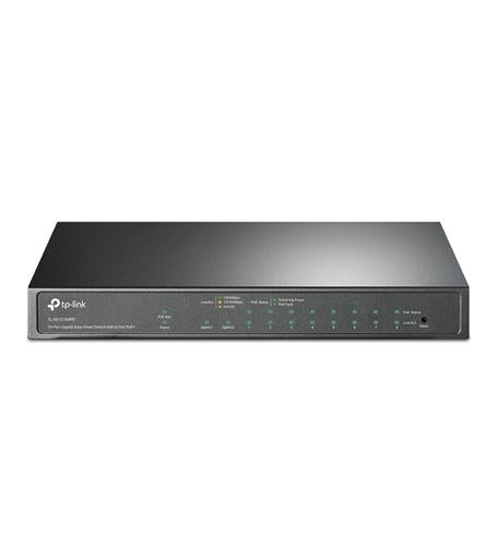TP-Link TL-SG1210MPE 10-Port Gigabit Easy Smart Network Switch 8-Port PoE+ w SFP