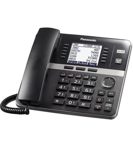 Panasonic KX-TGW420B 4 Line Expandable Corded Speakerphone Base System LCD Displ