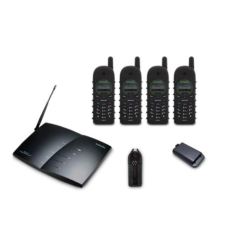 Engenius DuraFon-PRO-PIA Four Handset Kit with Batteries and DuraPouches