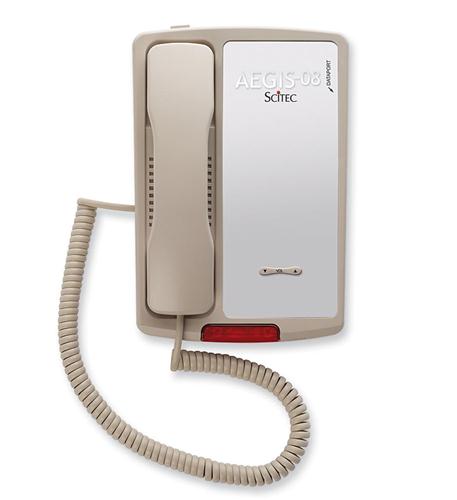 Scitec AEGIS-LB-08ASH Single Line Ash Lobby Phone No Dial Keys