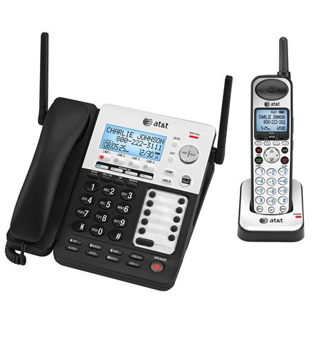 AT&T SB67138 SynJ® Cordless Handset Phone System DECT 6.0 Caller ID/Call Waiting